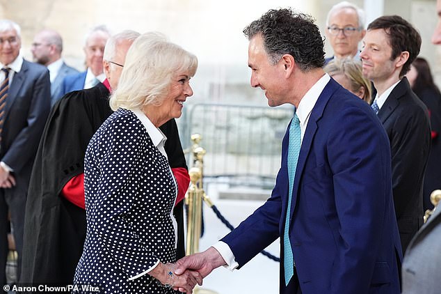 Queen Camilla also met with Thomas van Straubenzee, a global property businessman who is close with the Prince of Wales and is Princess Charlotte's godfather