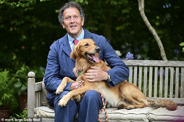 Monty Don, who teamed up with the Royal Horticultural Society (RHS) for his first garden at Chelsea filled with features for dogs including a lawn, water to wallow in and trees to cast shade, was also spotted at the event