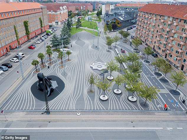 The Danish capital's Superkilen's park combines modern living with sustainable greenery
