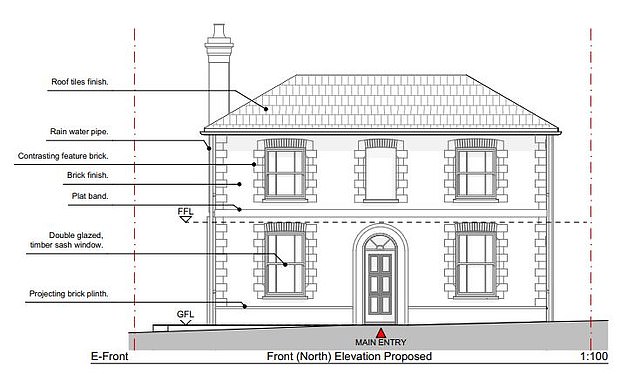 Peter Sykes lodged plans two years ago to build the four-bedroom home on a patch of land to the west side of the property, which falls inside a conservation area