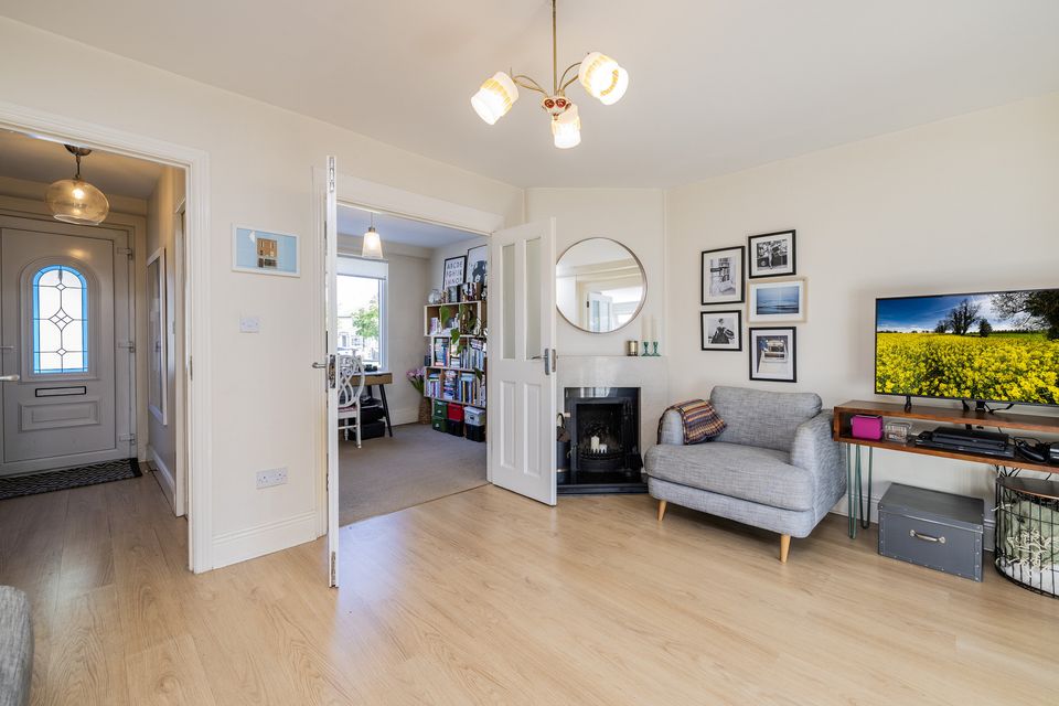 The living room, and office/play room