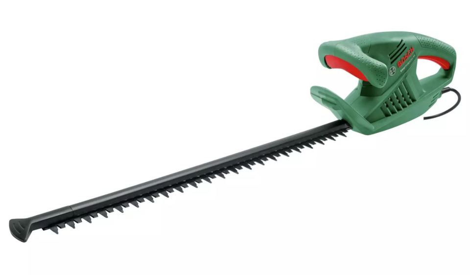 Bosch 45cm corded hedge trimmer.