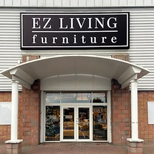 EZ Living furniture store entrance.