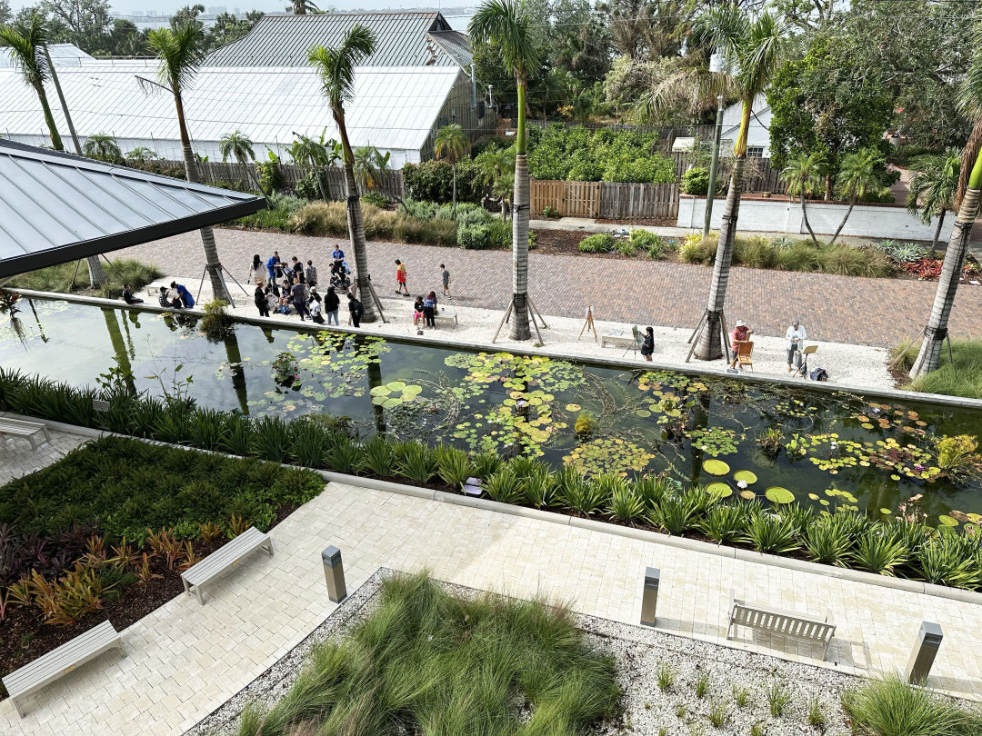 An aerial view of Phase One updates to the Selby Gardens campus