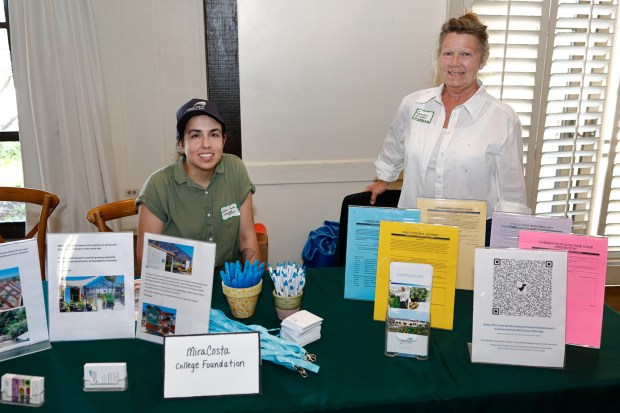 Shea Smith and Carolyn Kinnon from Mira Costa College Foundation...