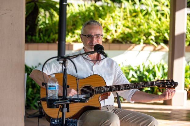 Doug Beaupre provided musical entertainment (Jon Clark)
