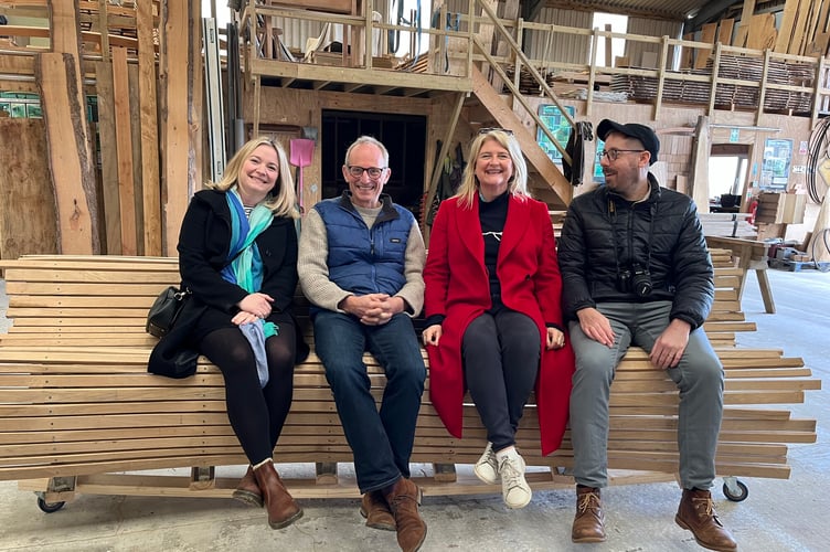 The Hospice UK team with Tom Hoblyn.