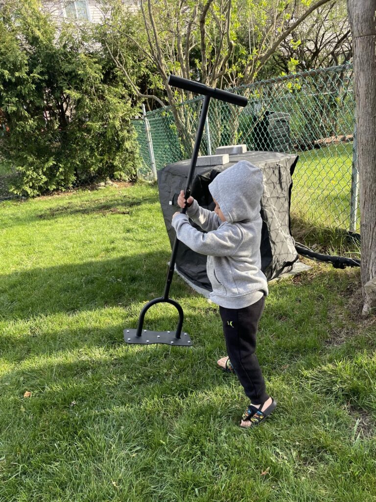 My boy is 2, I’m teaching him about lawn care stuff 😂😂