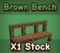 brown bench