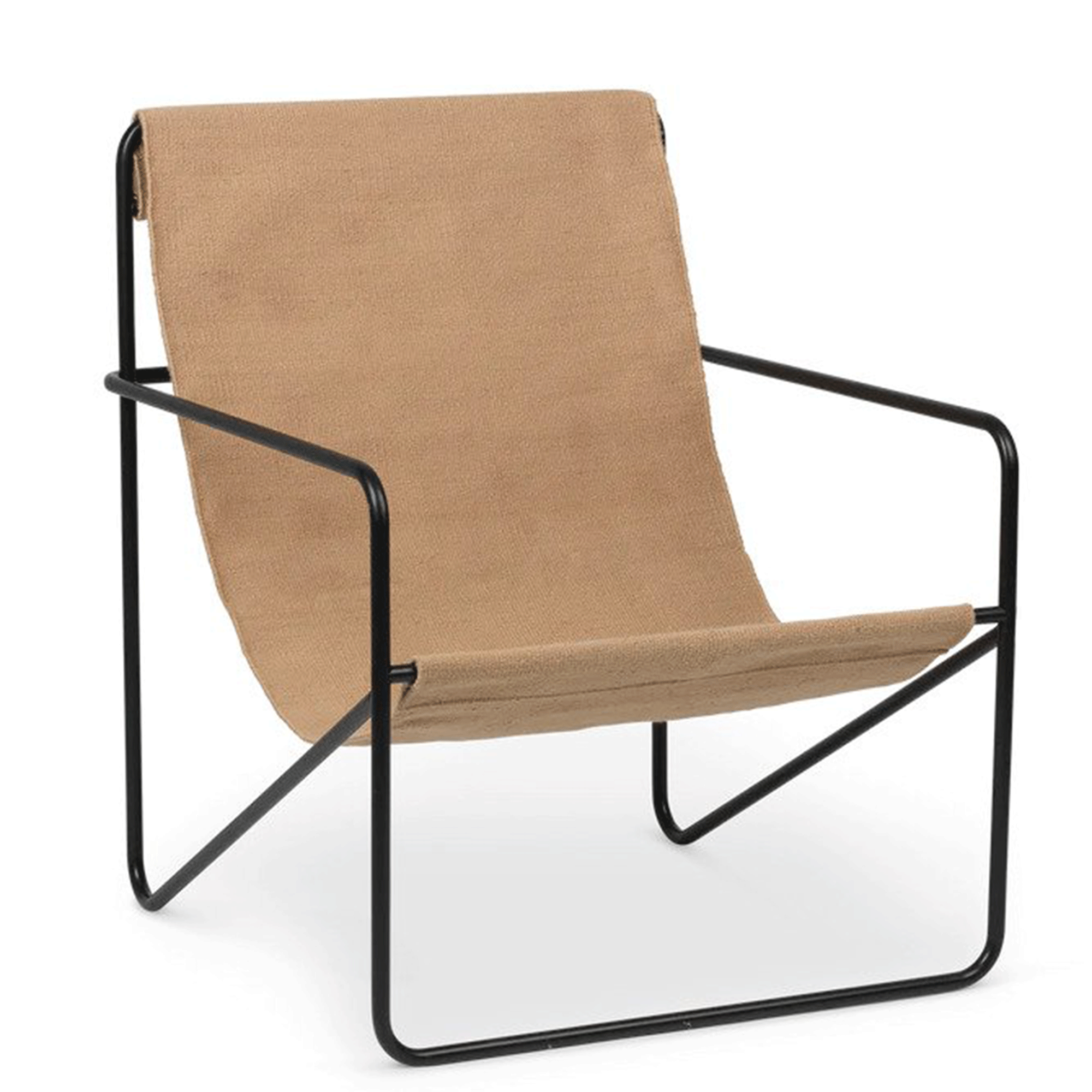 Lounge chair in white and black