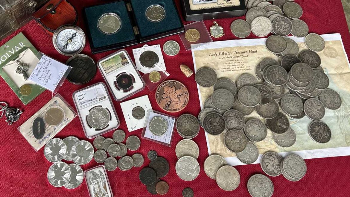 Gardener digs up rare silver and gold coins in treasure hunt Gardener digs up rare silver and gold coins in treasure hunt