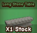 long stone table
