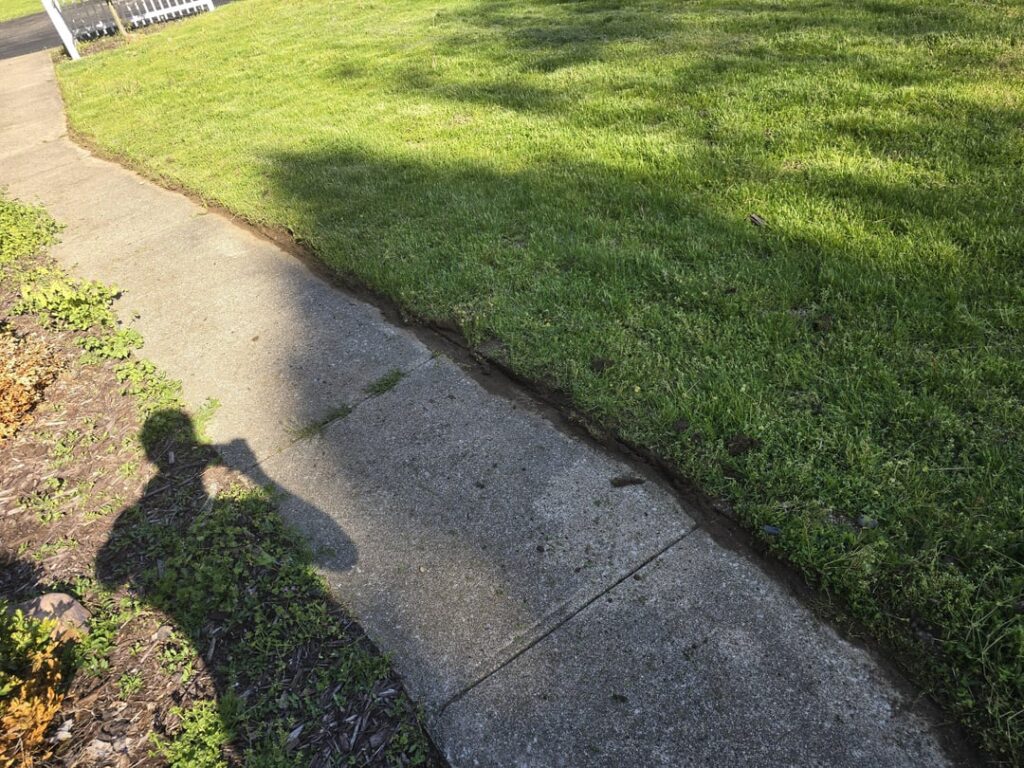 How do you edge your driveways and walkways? This looks terrible. Michigan