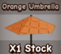 orange umbrella