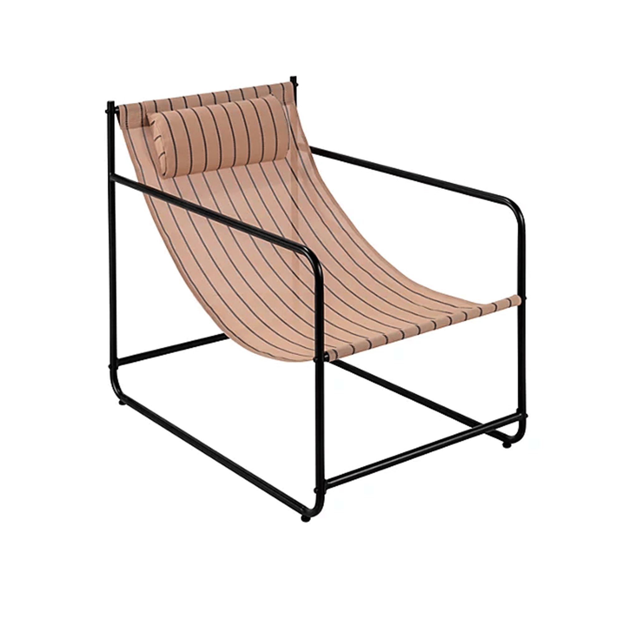 Stripe George Home metal lounge chair