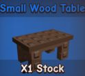 small wood table