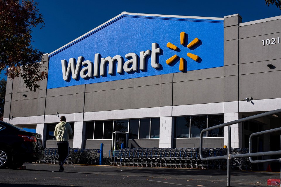 Walmart store exterior in Martinez, California.