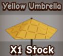 yellow umbrella