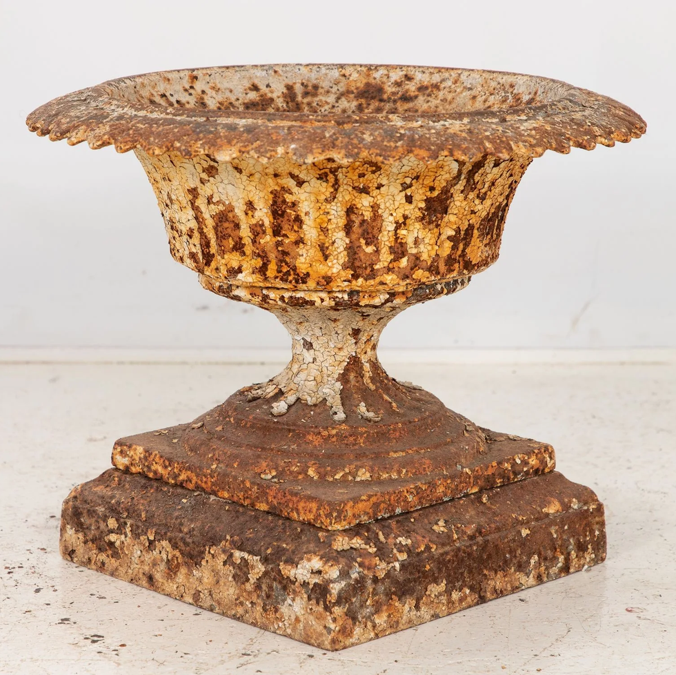 antique cast iron urn