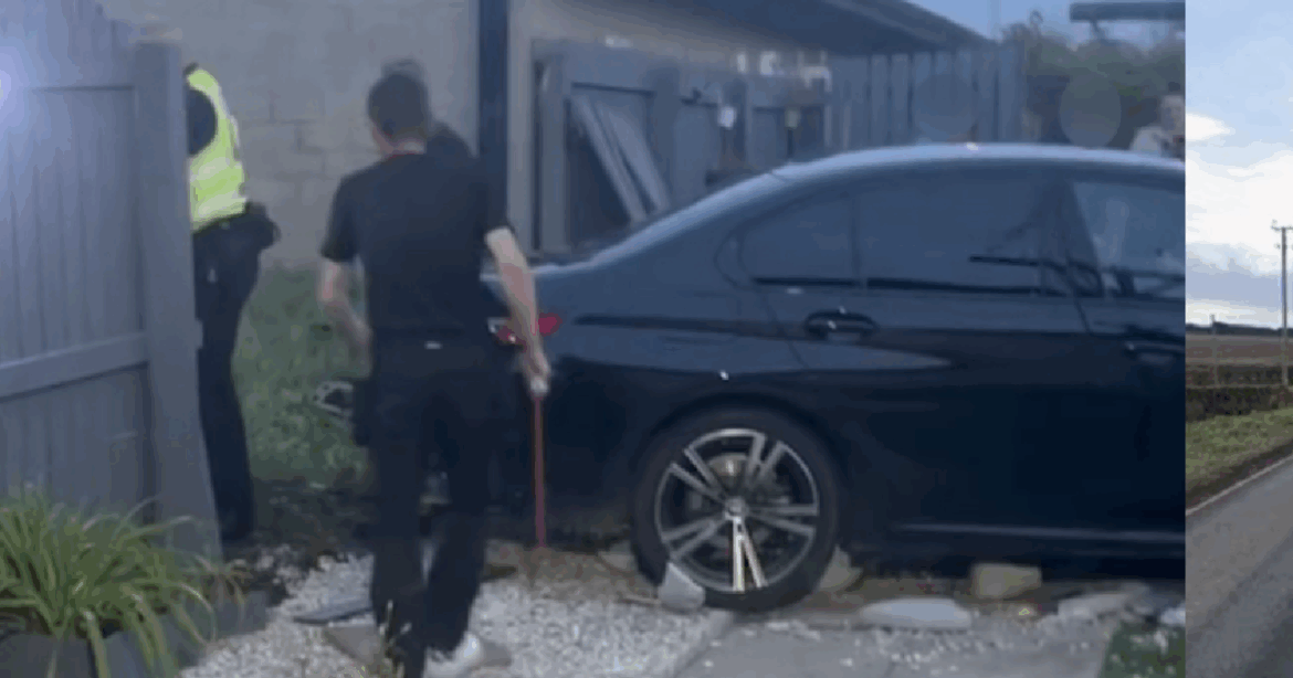 BMW driver smashes into Edinburgh garden as terrified kids take cover in house Ipso logo