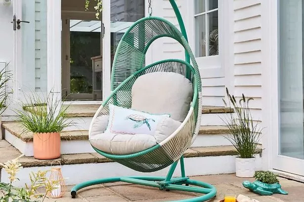 The Santorini Egg Chair, available at Dunelm