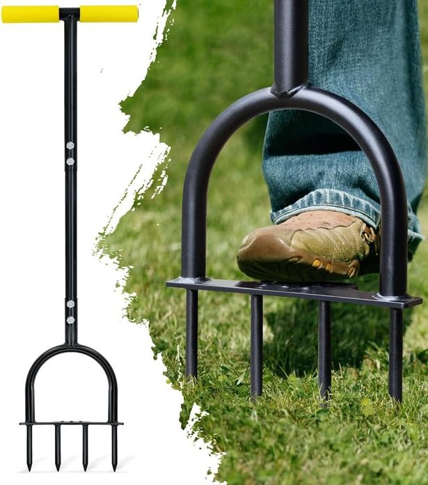 Lawn spike aerator sold by Amazon