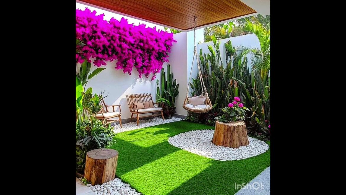 Landscape garden decorations ideas With Pebble Stone art Work 2025