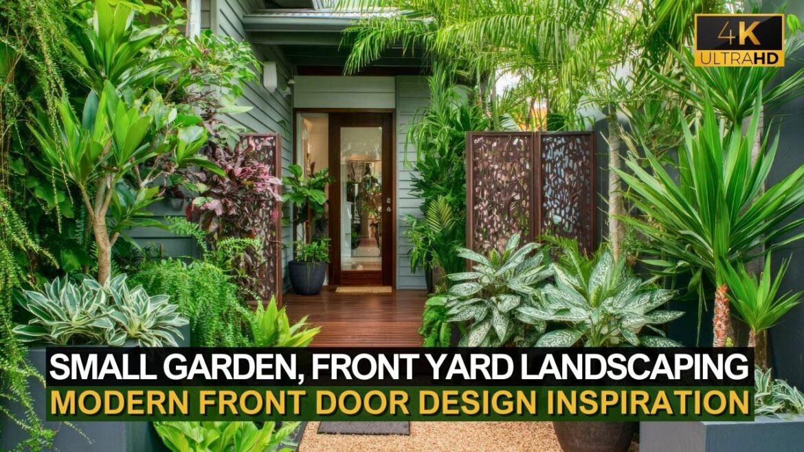 Small Garden Design, Front Yard Landscaping & Modern Front Door Inspiration