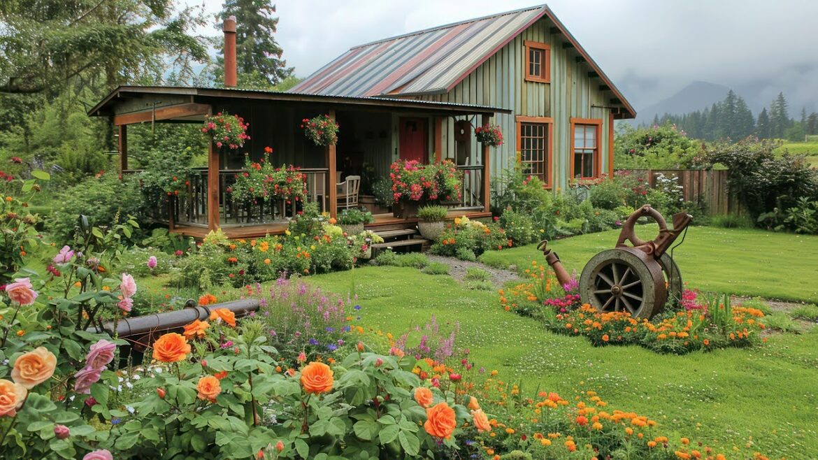 Charming Rustic Farmhouse Front Yard Garden Landscaping Ideas for a Welcoming and Beautiful Entrance