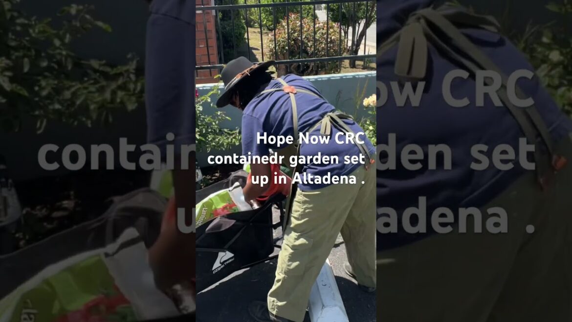 Hope Now CRC in Altadena Container Garden Set Up!!