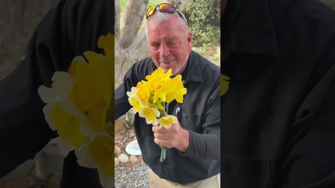 Steve has always picked flowers for me from our gardens