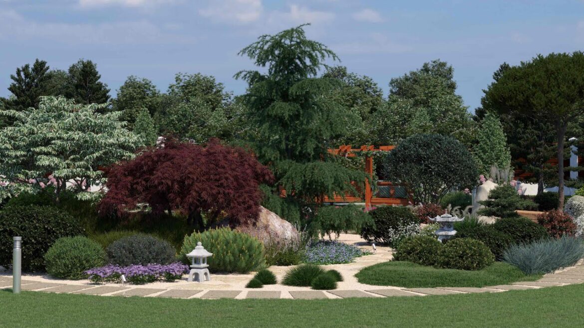 Small Japanese Garden / Cinematic rendering