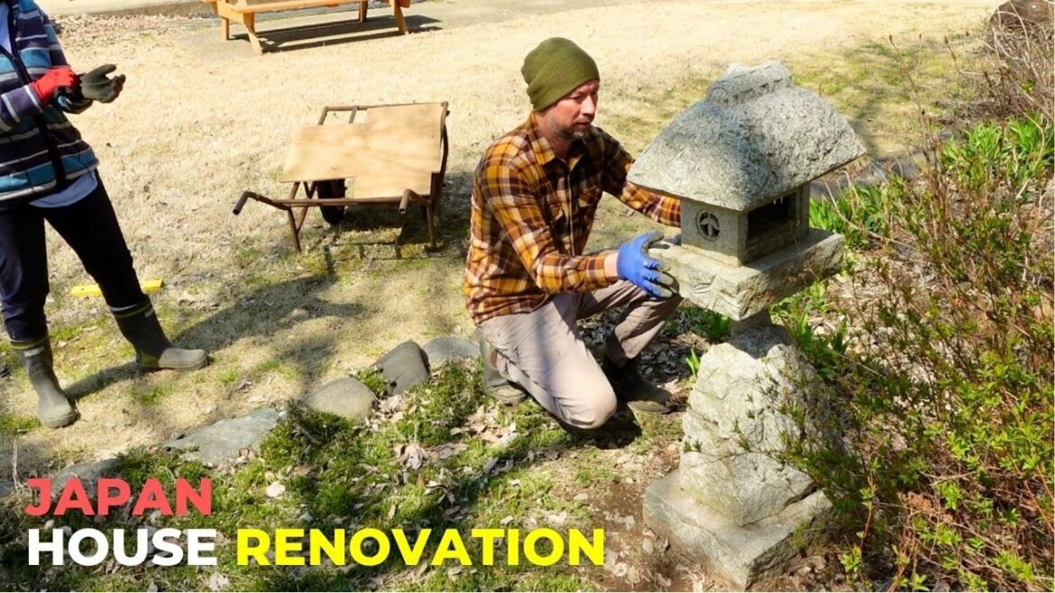 We Restored This Japanese Garden with Stone Lanterns and a Bamboo Fence