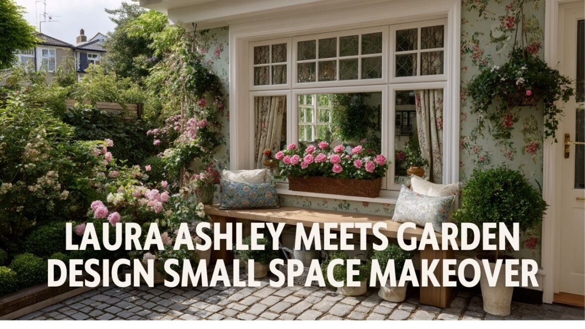 Laura Ashley Meets Garden Design Stunning Small Space Makeover