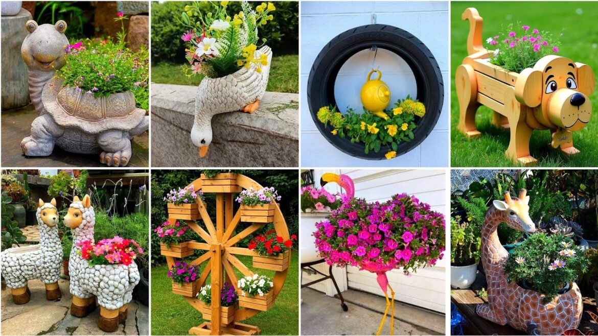 100+Container Garden Decorations Ideas/Flowers Pots/Cute Garden Planter Designs/Recycling Ideas 100+Container Garden Decorations Ideas/Flowers Pots/Cute Garden Planter Designs/Recycling Ideas