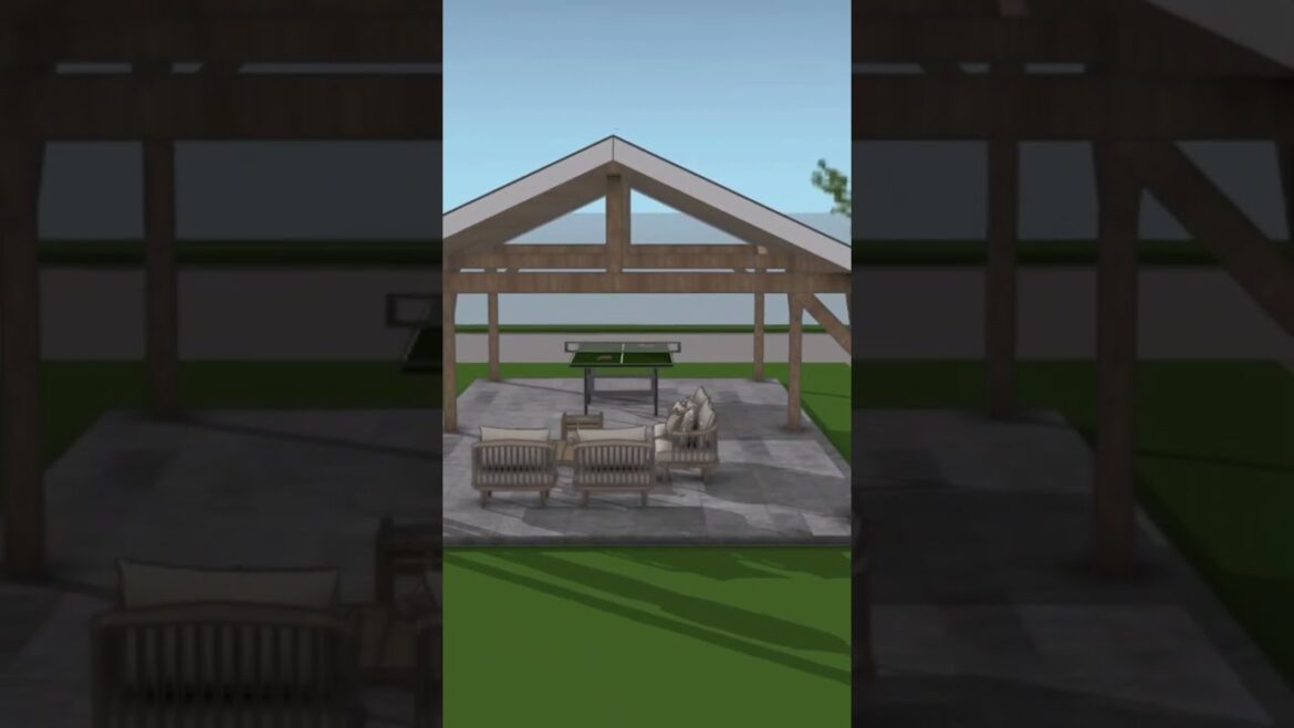 16x32 Large Pavilion Plans #gazebo #diy #pavilion #pergola