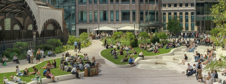 Exchange Square Park / DSDHA - Exterior Photography, Windows