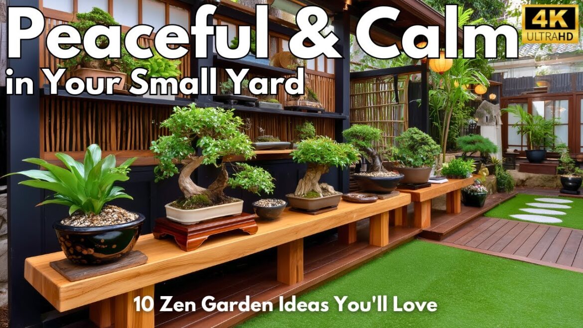 10 Easy Zen Garden Design Ideas for Small Spaces with Calming Japanese Bonsai Trees