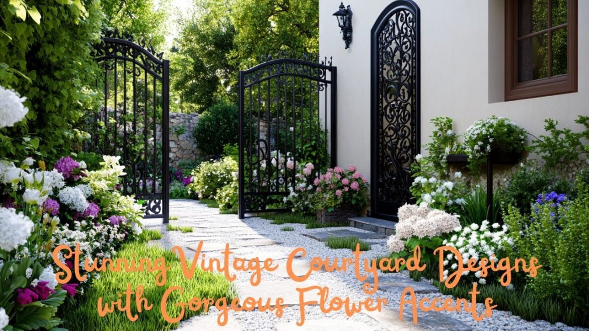 2025 Garden Trends Stunning Vintage Courtyard Designs with Gorgeous Flower Accents