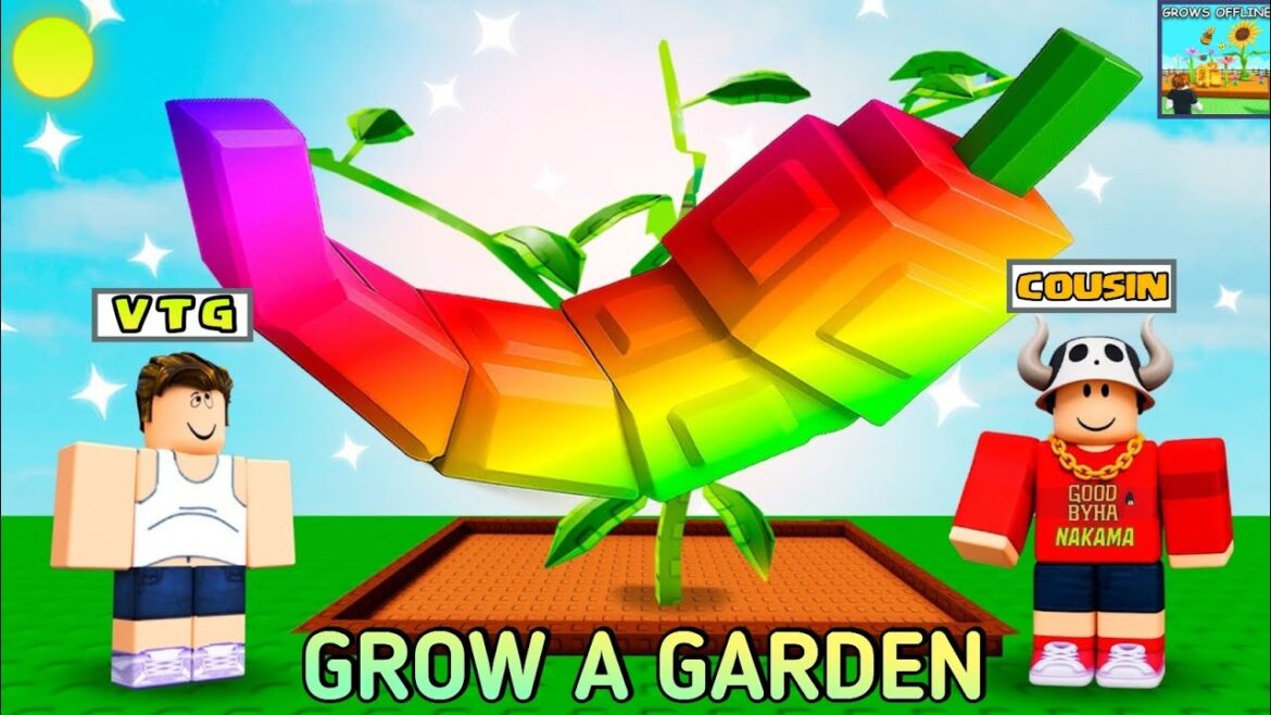 Grow A Garden With Cousin Gameplay|On Vtg! Grow A Garden With Cousin Gameplay|On Vtg!