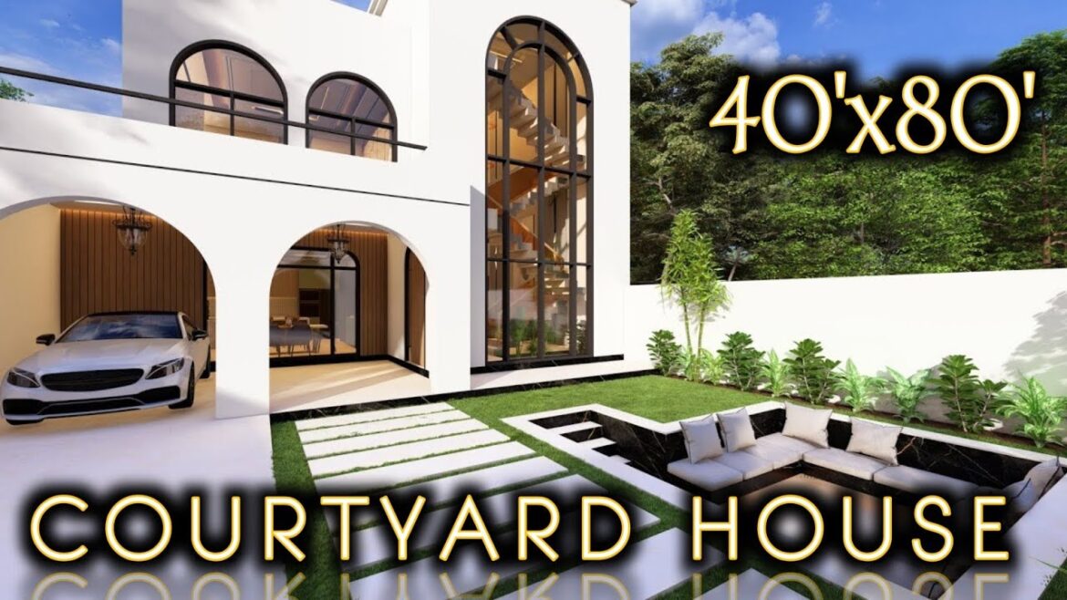 Stunning Courtyard House Tour with swimming pool, spacious parking and lush garden Stunning Courtyard House Tour with swimming pool, spacious parking and lush garden