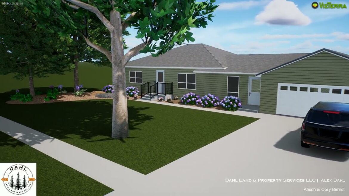Berndt Residence Front Yard Landscape Concept #1, Daylight - 5/21/25