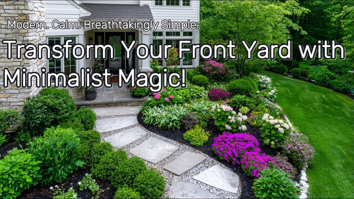 Minimalist Front Yard Landscaping – Achieving a Contemporary and Serene Outdoor Space | Calm Vibes