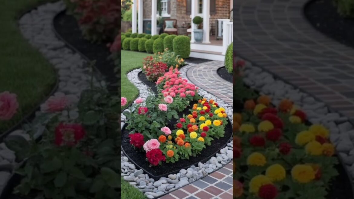 Front Yard Garden Landscaping Ideas #shortsfeed #shorts #ytshorts #youtubeshorts