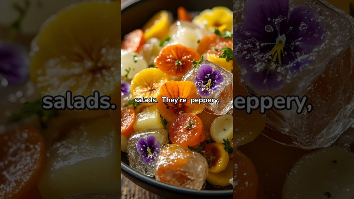 Turn Your Garden Into a Flavor Bomb—Edible Flowers in 60 Seconds! #gardening