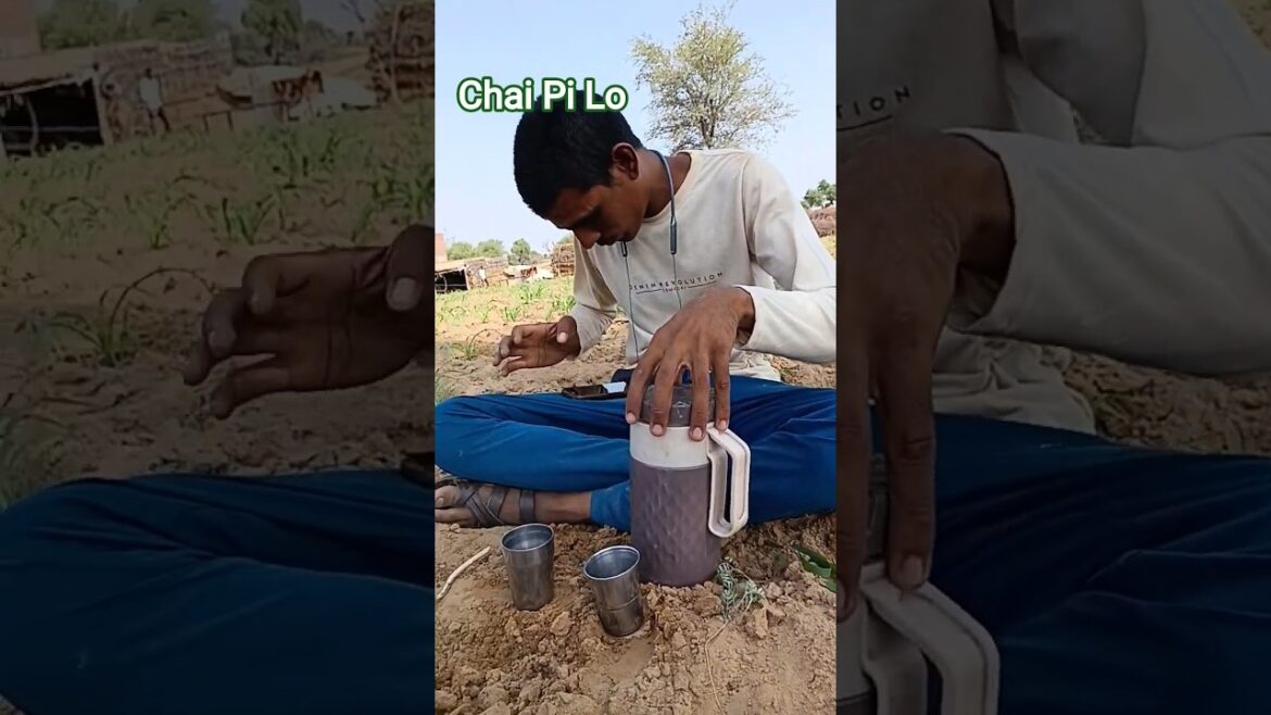 farming life khet mein chai Peete hue #shortvideo #viral #vlog #tea