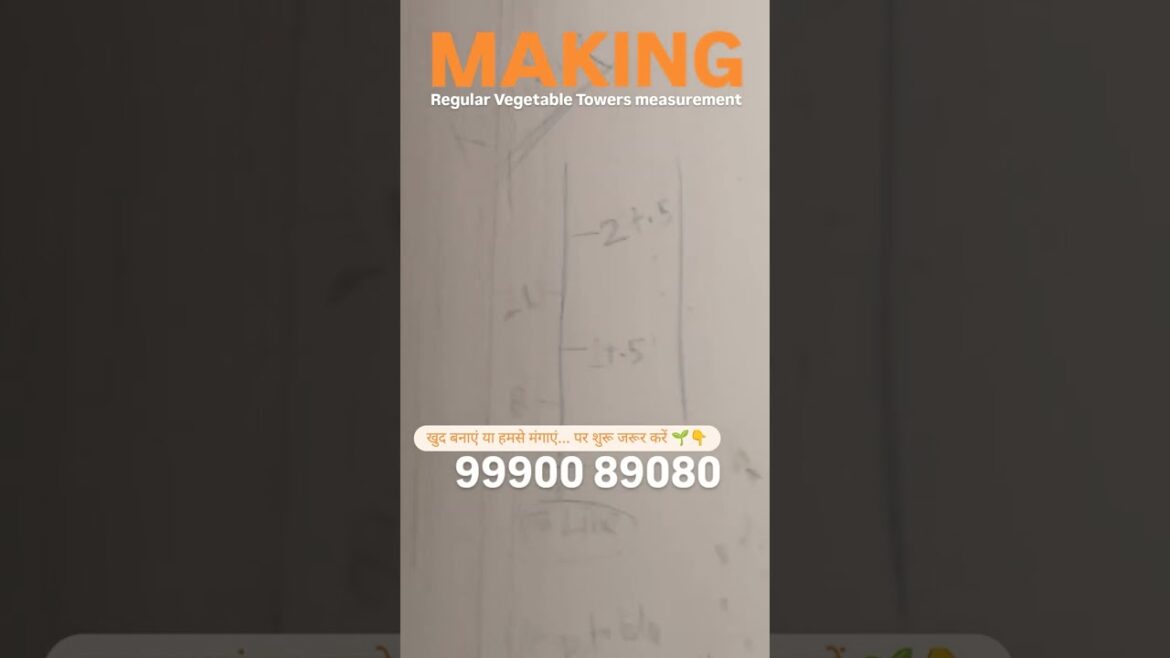 Poison free Veggies   Vertical Vegetable Gardening  Tower Gardening   Alternate of Hydroponic