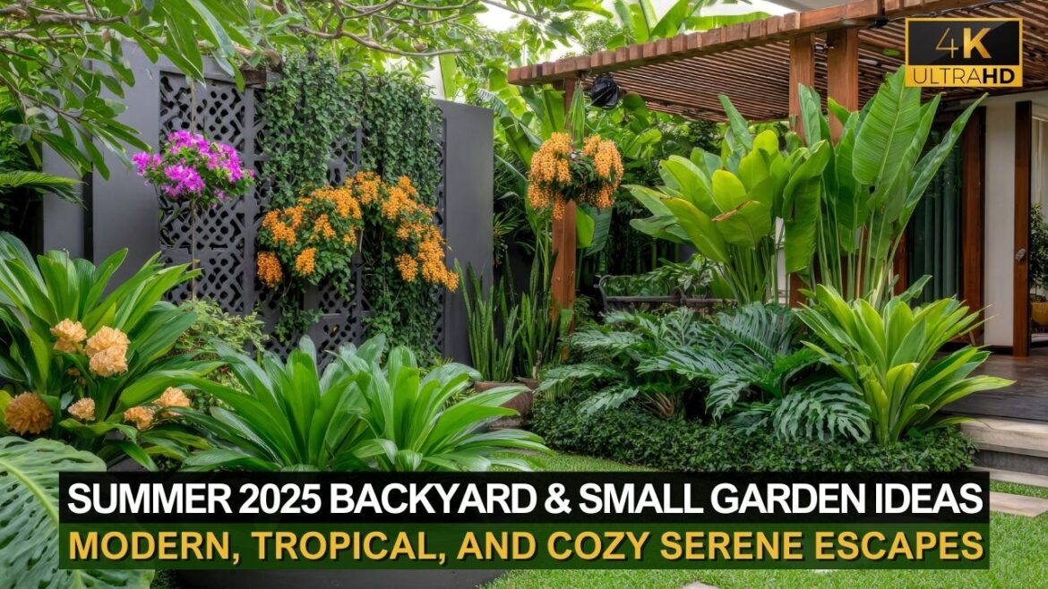 Summer 2025 Backyard & Small Garden Ideas | Modern, Tropical, and Serene Escapes