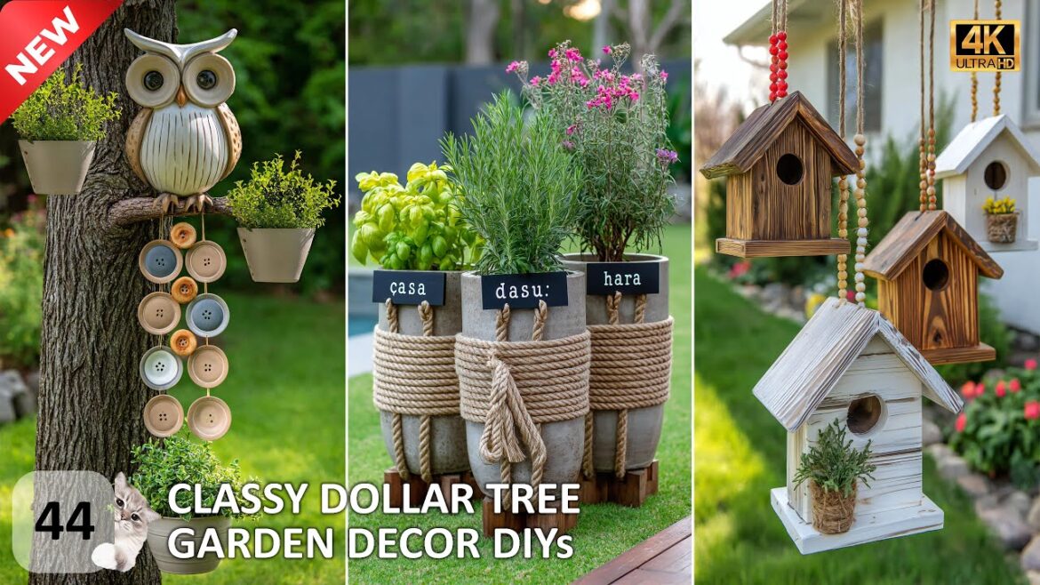 💲 EASY Dollar Tree Summer Ideas for GARDEN DECOR! 🌞 us BUDGET (Classy + Practical)