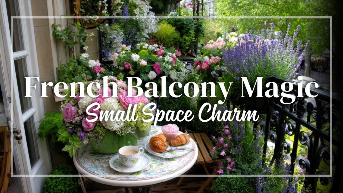 French Balcony Garden Ideas for Small Spaces 🌿🇫🇷 | Graceful Pots, Herbs & Café Charm